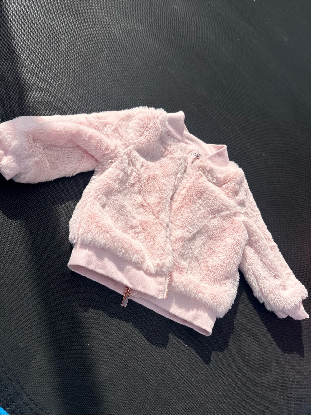 Toddler Cat & Jack Plush Faux-Fur Puffer Jacket in Light Pink